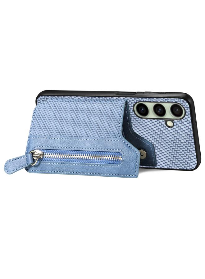 اس-توب جراب لهاتف Samsung Galaxy A36 من ألياف الكربون مع محفظة بسحاب أفقية - Image 3