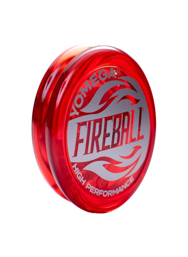 Yomega Fireball YoYo -HIGH Performance Responsive Transaxle Yoyo, Great for String Tricks for Advance Players to Perform Like Pros + Extra 2 yo yo Strings & 3 Month Warranty (Red) - Image 1
