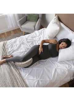 boppy Pregnancy Wedge Pillow With Removable Jersey Pillow Cover Taupe Grassland Design Firm Compact Support Portable Prenatal And Postnatal Positioning  - Image 5