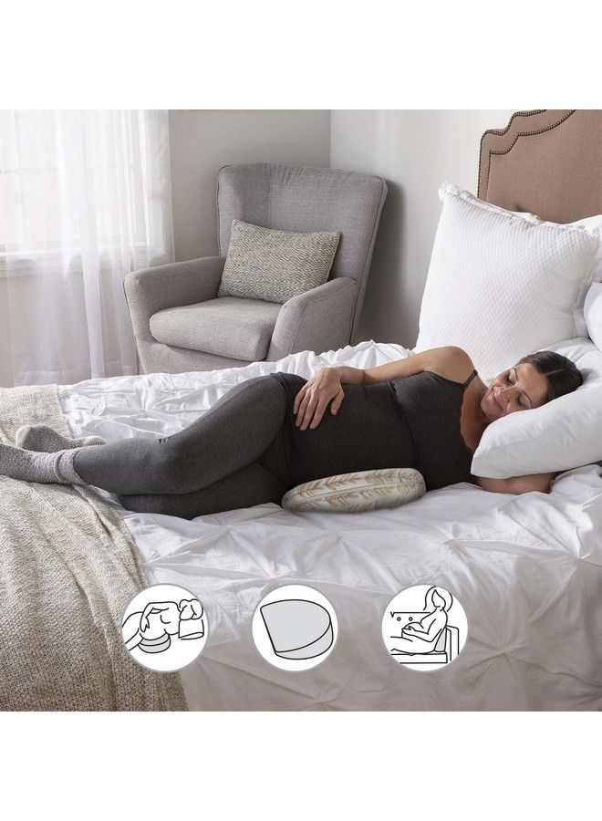 boppy Pregnancy Wedge Pillow With Removable Jersey Pillow Cover Taupe Grassland Design Firm Compact Support Portable Prenatal And Postnatal Positioning - Image 4