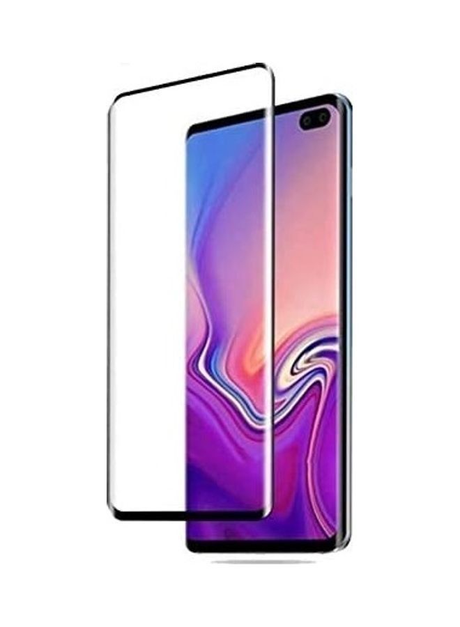 Tempered Glass Screen Protector For Samsung Galaxy S10 Black/Clear - Image 1