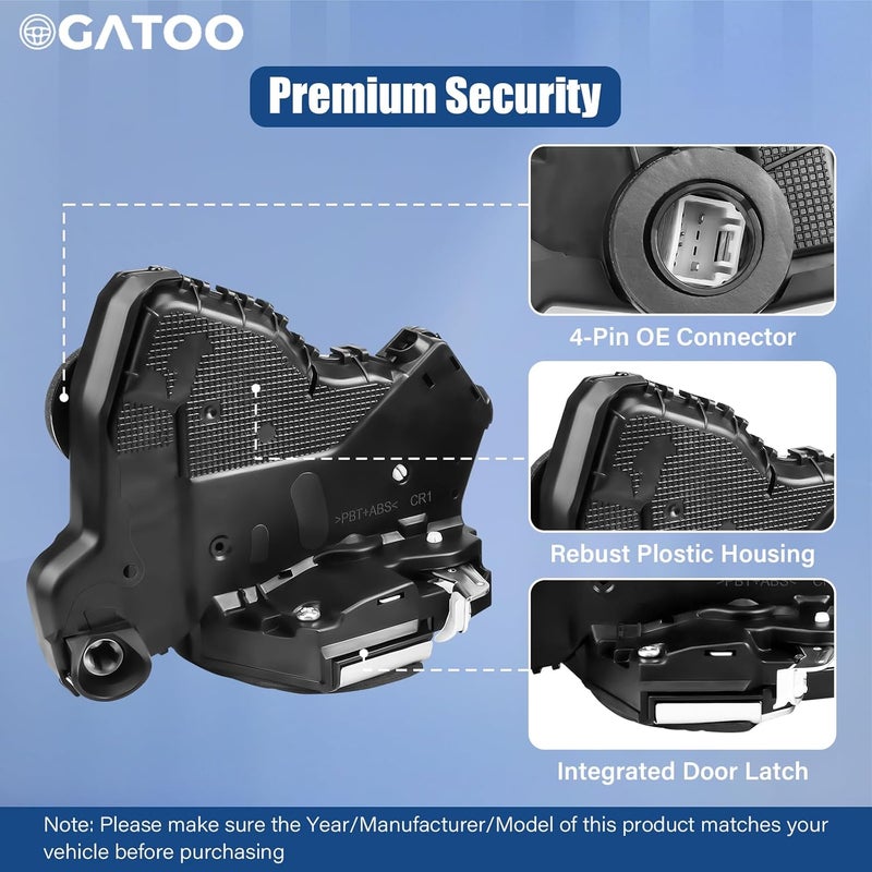 OGATOO مشغل قفل باب الراكب الأمامي الأيمن OGATOO لعدة طرازات تويوتا - Image 5