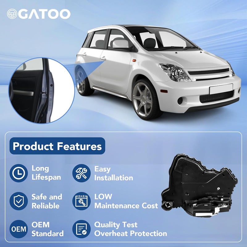 OGATOO مشغل قفل باب الراكب الأمامي الأيمن OGATOO لعدة طرازات تويوتا - Image 4