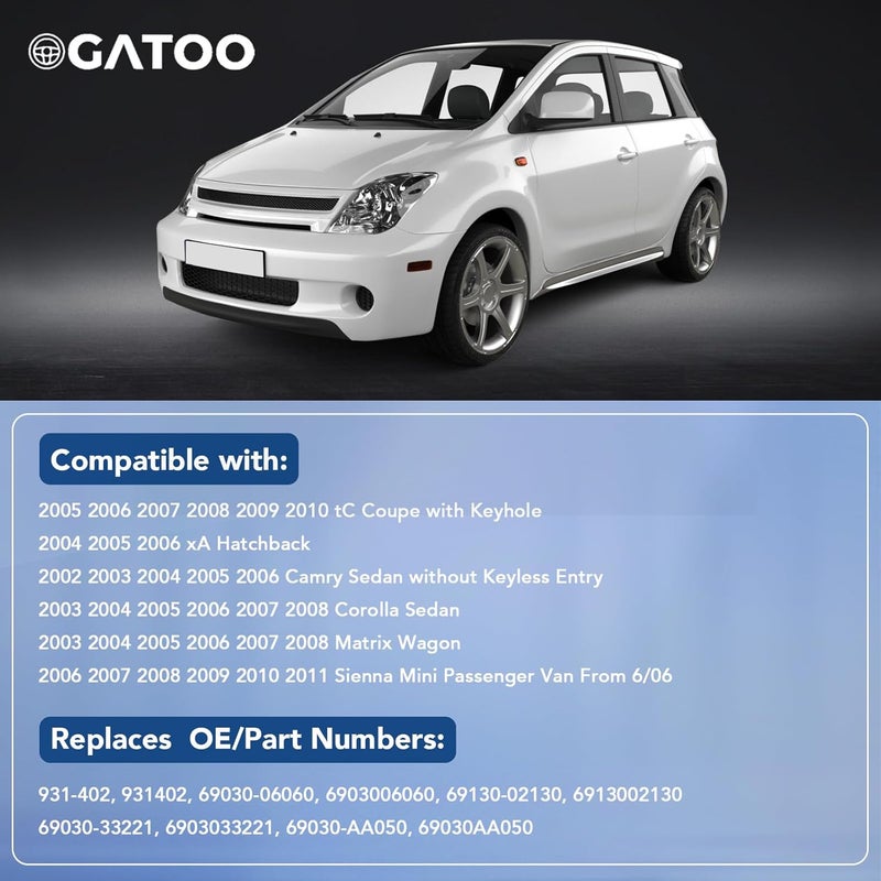 OGATOO مشغل قفل باب الراكب الأمامي الأيمن OGATOO لعدة طرازات تويوتا - Image 3