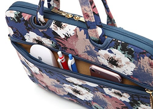 kayond Watercolor Orchid Patten water resistant Laptop Shoulder Messenger Bag Case Sleeve for 12 Inch 13 Inch Laptop,Laptop Briefcase - Image 5