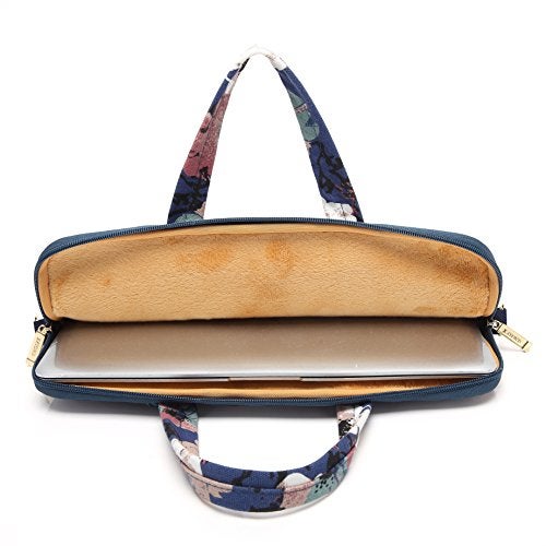 kayond Watercolor Orchid Patten water resistant Laptop Shoulder Messenger Bag Case Sleeve for 12 Inch 13 Inch Laptop,Laptop Briefcase - Image 4