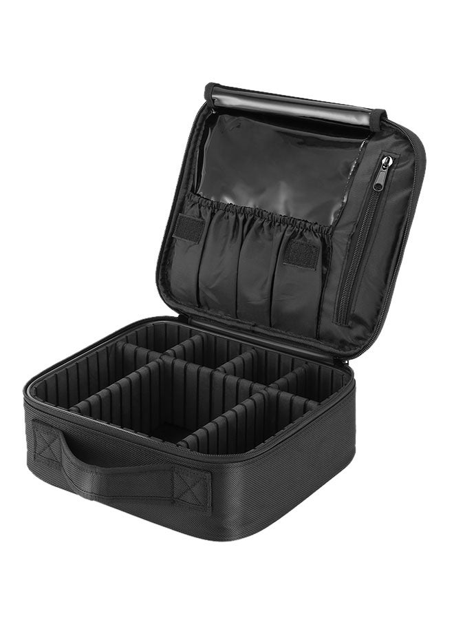 اليشمك حقيبة مبطنة قابلة للحمل تعمل بمنزلة منظم لمستحضرات التجميل وأدوات العناية الشخصية من إن لايف، طراز BB040 أسود - Image 2