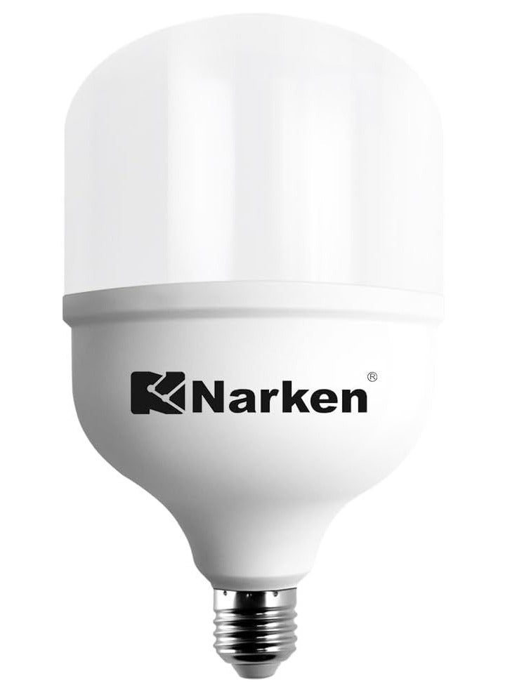 Narken 50W Edison Screw Type Warmwhite Twilight Dusk Color 3000K LED Power Saving Plastic coated Aluminum T Shape Lamp Bulb Light. - Image 2