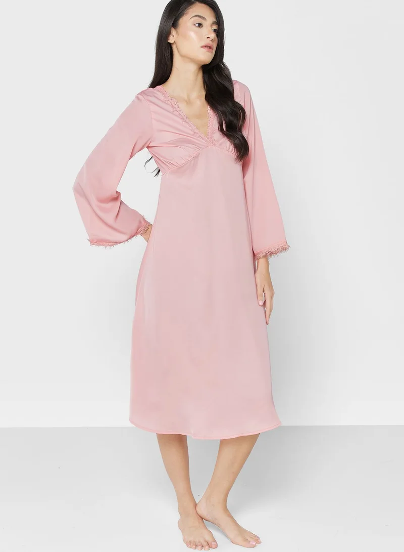 ELLA Lace Trim Detail Nightie