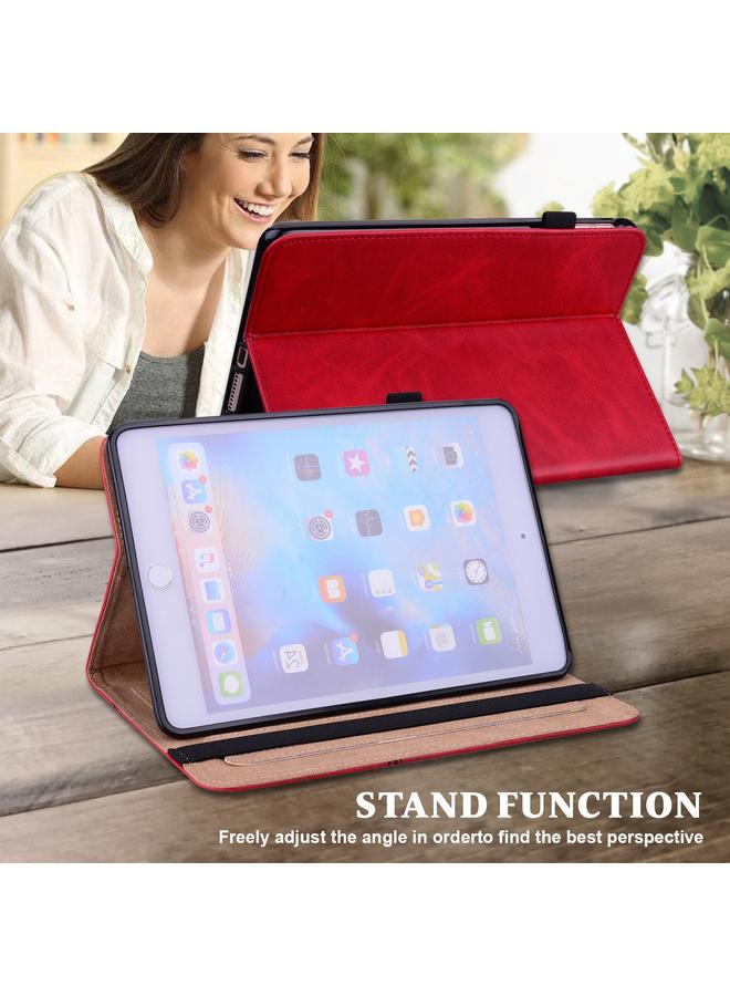 Green Tiger Case For Huawei MediaPad M5 Lite 10.1 Solid Color Embossed Striped Leather Case - Image 5