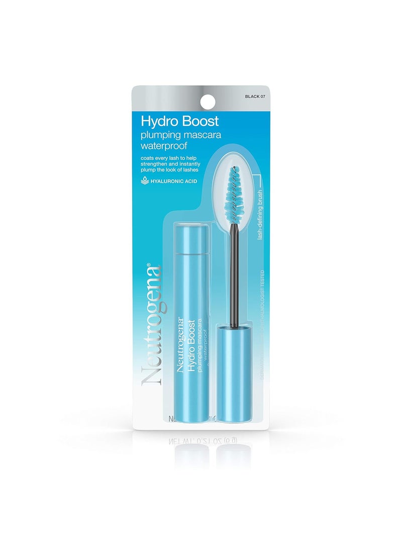 Neutrogena Neutrogena Hydro Boost Waterproof Plumping Mascara Enriched with Hydrating Hyaluronic Acid Vitamin E and Keratin for Dry or Brittle Lashes Black 0721 oz  - Image 2