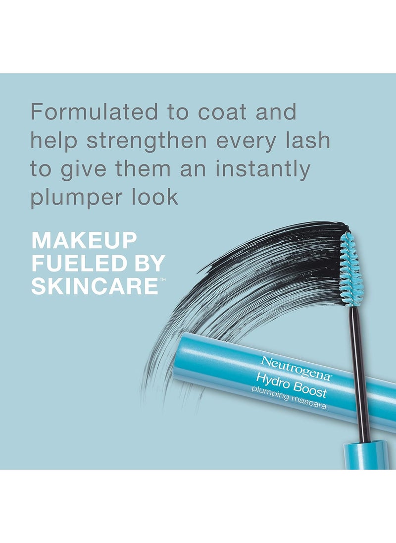 Neutrogena Neutrogena Hydro Boost Waterproof Plumping Mascara Enriched with Hydrating Hyaluronic Acid Vitamin E and Keratin for Dry or Brittle Lashes Black 0721 oz  - Image 3