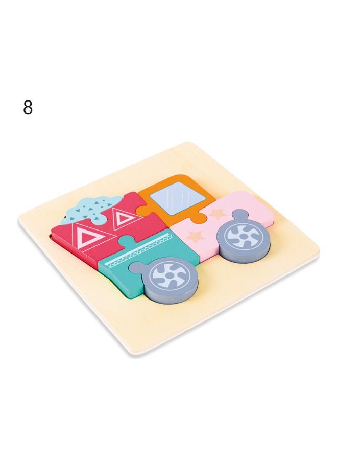 NIBEMINENT Wooden Truck Pattern Jigsaw Puzzle Set