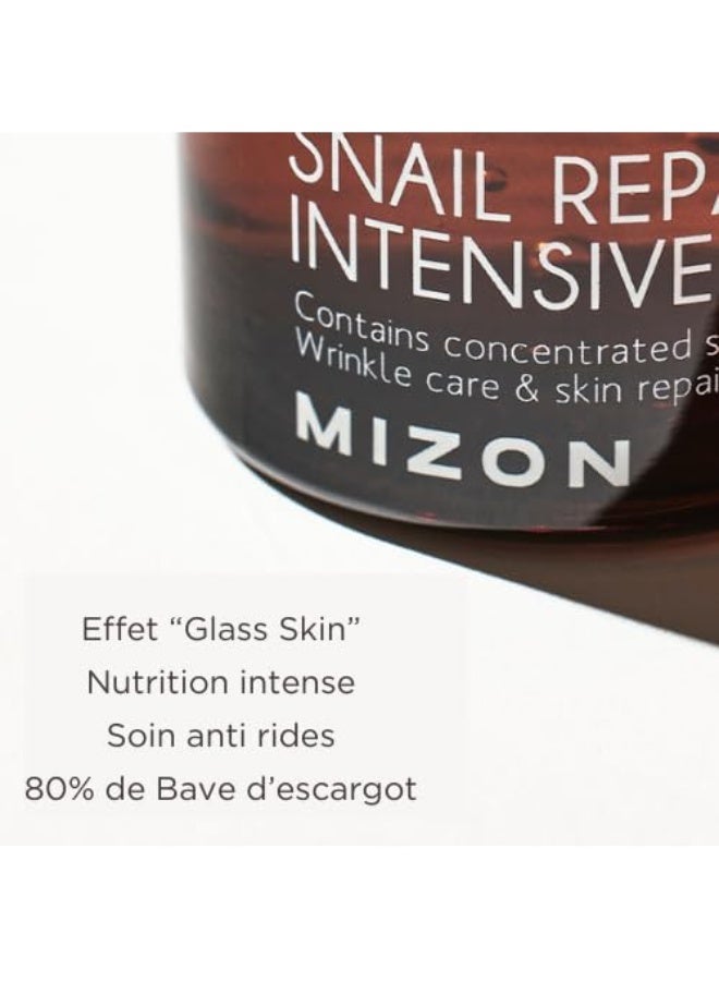 MIZON [Mizon] Snail Repair Intensive Ampoule (30ml) 80% Snail Mucin Extract Repair Serum, Elastin and Collagen Generation, Anti-Ageing, Snail Secretion Filtrate, Korean Skin Care - Image 2