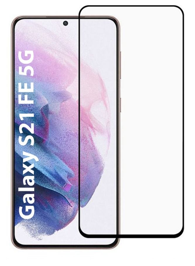 MOCOM 9D Tempered Glass Screen Protector For Samsung Galaxy S21 FE Black/Clear