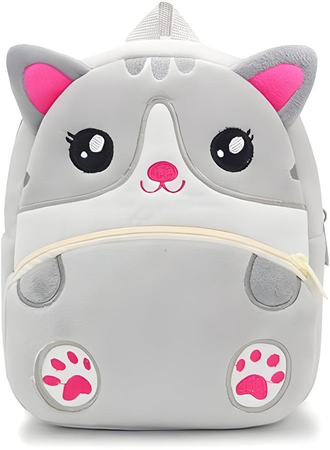 Delicado Cute Small Toddler Kids Preschool Backpack Cat shaped Nursery Preschool Playschool School Picnic Travelling Bag for Baby Boy Girl Age 2-5 Years - Image 1