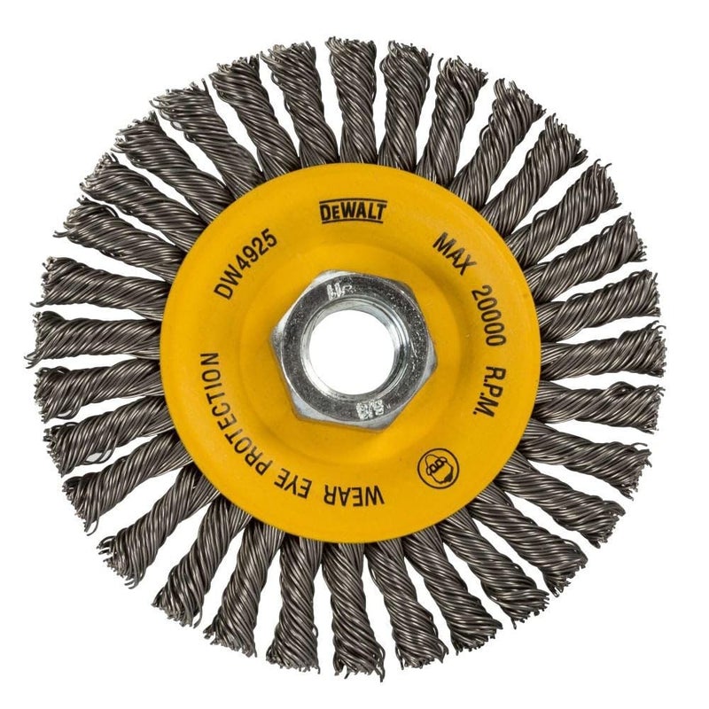 Dewalt 4 In. X 5/8 In. To 11 Hp .020 Carbon Stringer Wire Wheel - Image 1