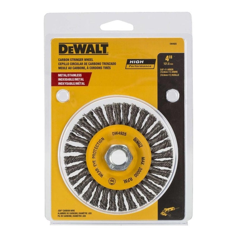 Dewalt 4 In. X 5/8 In. To 11 Hp .020 Carbon Stringer Wire Wheel - Image 5