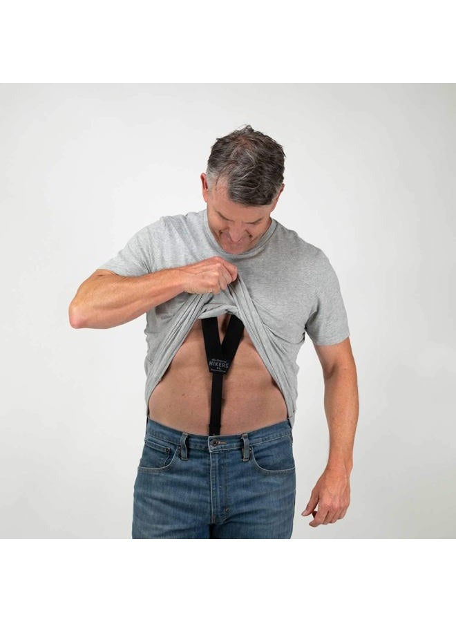 Hikers Original Hidden Suspenders for Men Under Clothes - Button Fly - Image 3
