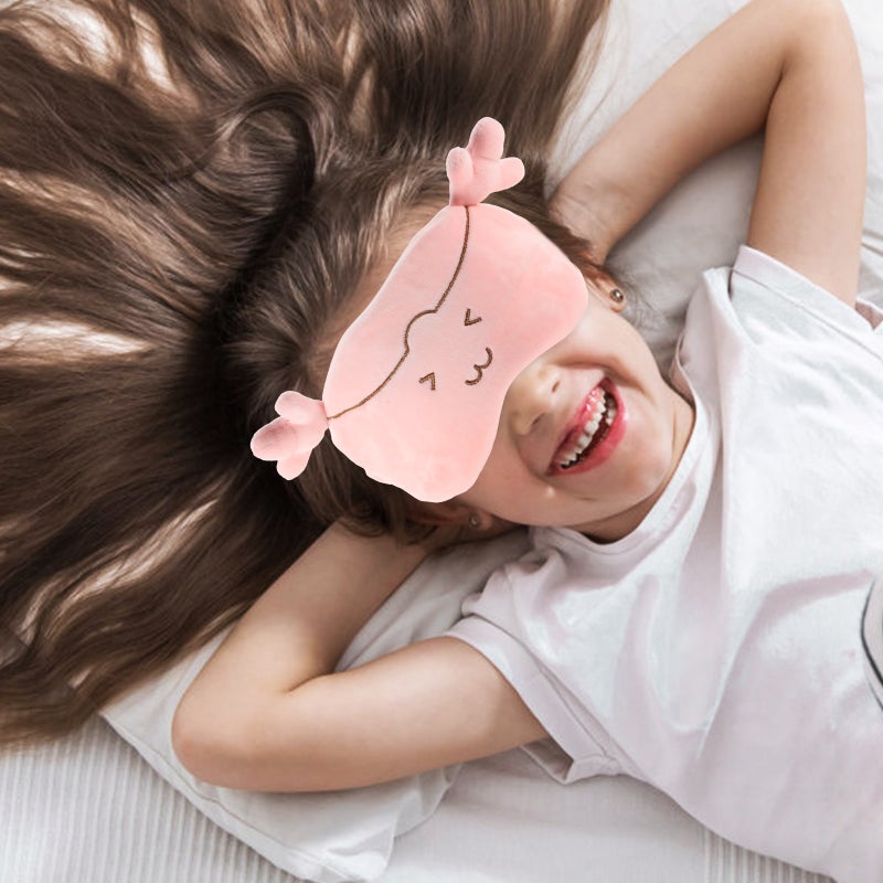1 Set of Kids Neck Pillow Cartoon Neck Pillow with Eye -shaped Pillow Travel Neck Pillow - Image 4
