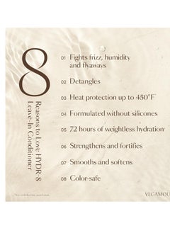 VEGAMOUR HYDR-8 Leave-In Conditioner, for Deep Hydration & Heat Protection, with Vegan Keratin, for Soft, Silky, Frizz Free Hair  - Image 2