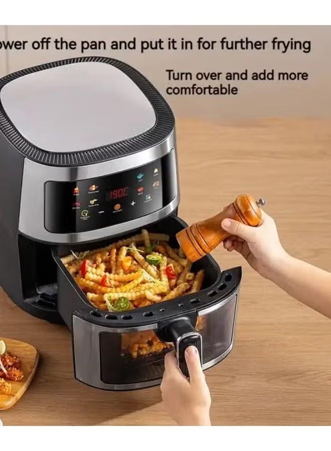 8L Large Capacity Air Fryer – 2400W Digital Touchscreen Oil-Free Fryer for Baking Grilling & Roasting - Image 4
