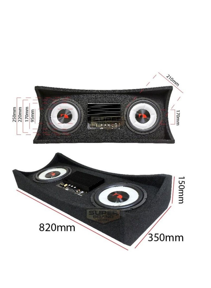 ناكاميتشي NBX210A تصميم بسيط لمكبر الصوت من الأسفل. ارتفاع 150 مم فقط. طاقة RMS 120 وات و1200 وات كحد أقصى. 2 × 10 بوصات من مكبر الصوت الفرعي. - Image 4