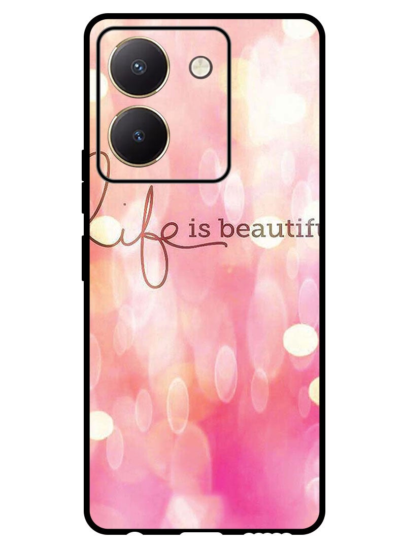 Protective Case Anti Scratch Shock Proof Bumper Cover For Vivo Y77t Life Is Beautiful