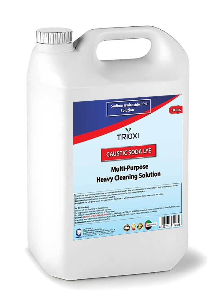 TRIOXI Caustic Soda Solution 5% – Multipurpose Heavy-Duty Cleaning Liquid 5L | Degreaser & Surface Cleaner - Image 1