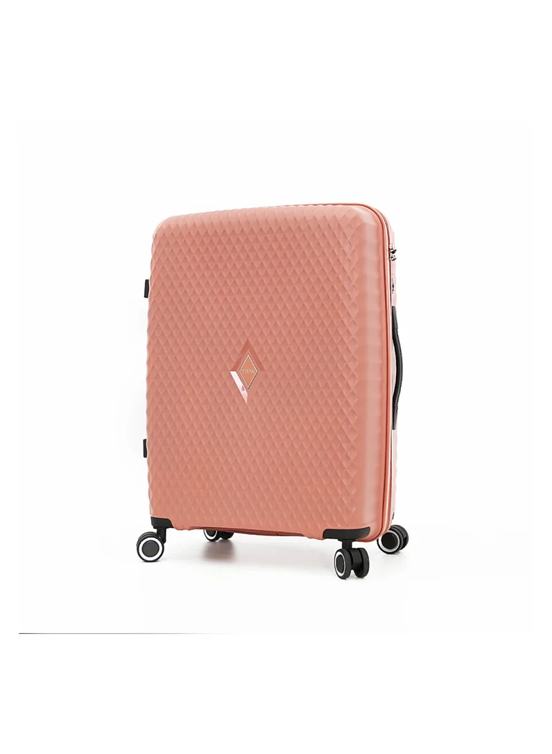 تيتان Hardside Luggage Trolley Bag 3 Pieces Set,Rose Gold (S-20",M-24",L-28")