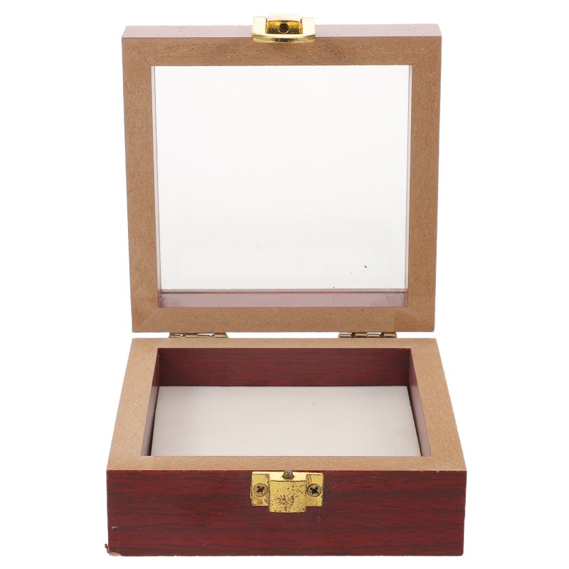 Shadow Box Frame: Shadow Boxes Deep Display Cases 3d Wood Picture Frame With Lid For Graduation Photo Bouquets Butterfly 3.93 X 3.93 X 1.77 In - Image 1
