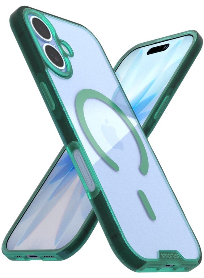 Smartish® iPhone 17 MagSafe Clear Case - Gripmunk Magnetic Slim Case [Lightweight + Protective] Anti-Yellowing Thin Grip Clear Cover for Apple iPhone 17 - Clearly Green - Image 1