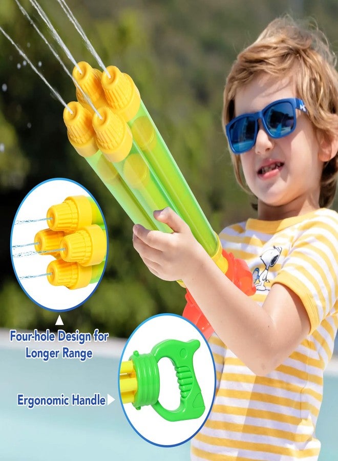 Dsmile 2 Packs Water Guns for Kids Adults,Blast Water from 4 nozzles with Long Range,Squirt Guns Water Blaster Pool Toys High Capacity for Boys Girls - Image 3