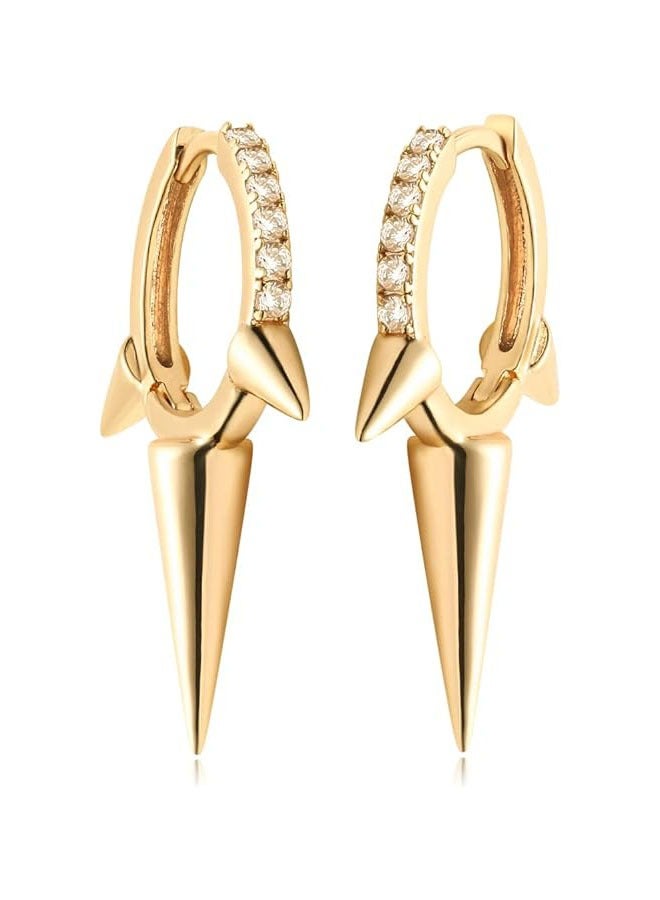 Mevecco Women Huggie Earrings Gold Hoop 14K Gold Filled Small Simple Handmade Hypoallergenic Everyday Jewelry - Image 1