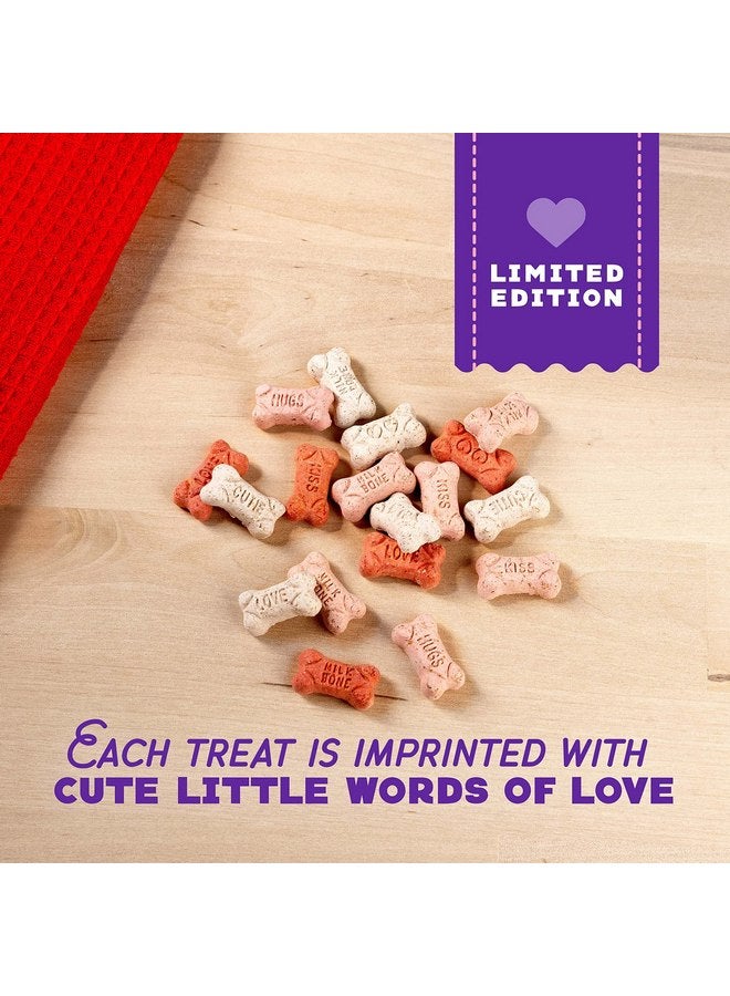 ميلك-بون حلوى صغيرة للكلاب من Milk-Bone Limited Edition Valentine's Sweetheart Snacks Mini، 25 أونصة (عبوة من قطعة واحدة) - Image 2