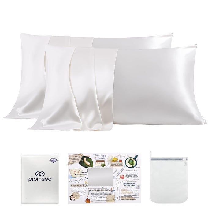 WHITE SILK PILLOWCASE 2 PACK FOR HAIR AND SKIN BOTH SIDES 100 23 MOMME MULBERRY SILK PILLOW CASE SET OF 2 WITH HIDDEN ZIPPER SOFT AND BREATHABLE STANDARD 20X26 WHITE