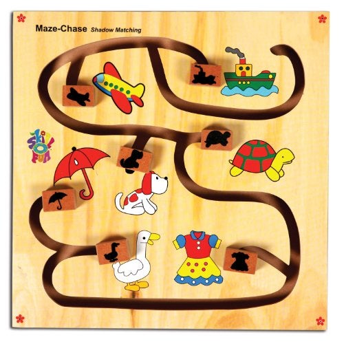 Skillofun Maze Chase - Shadow Matching Game for Kid, Multi Color - Image 1