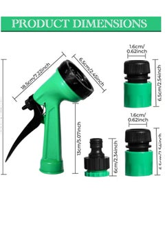 Generic Flexible 50m garden hose with accessories including a hose adapter with threaded coupling and an adjustable sprayer head, suitable for domestic and professional use  - Image 2