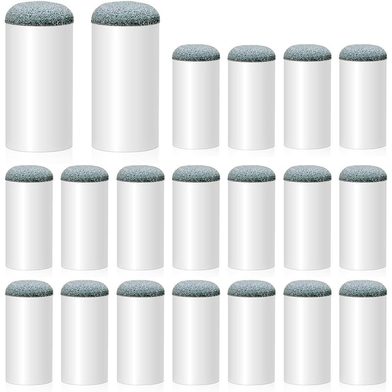 Proberos ® 20 قطعة 9 مم نصائح كيو بلياردو قابلة للانزلاق، سهلة التركيب، نصائح بديلة من البلاستيك والجلد لعصا البلياردو والسنوكر، ملحقات متينة واحترافية - Image 1