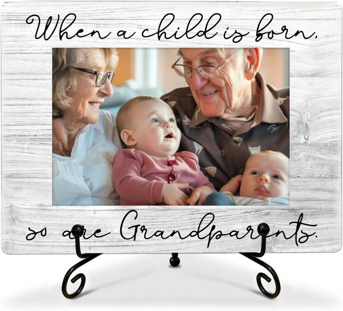 FIRST TIME GRANDPARENTS GIFTS WHEN A CHILD IS BORN SO ARE GRANDPARENTS GRANDKIDS 6X4 PICTURE FRAME WALL MOUNT TABLE TOP GRANDPARENTS PICTURE FRAME WITH BABY019