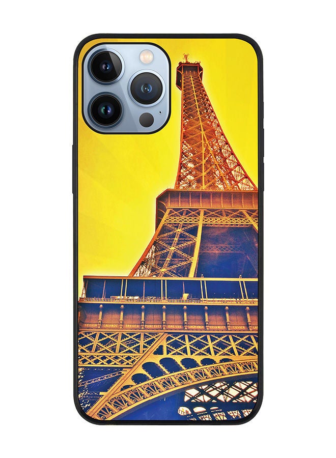 Stylizedd Rugged Black edge case for Apple iPhone 13 Pro Max Slim fit Soft Case Flexible Rubber Edges Anti Drop TPU Gel Thin Cover - Paris Heights - Image 1