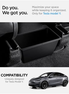 Spigen Rear Center Console Storage Box for Tesla Model Y (2023 - 2021) Carbon Edition  - Image 2