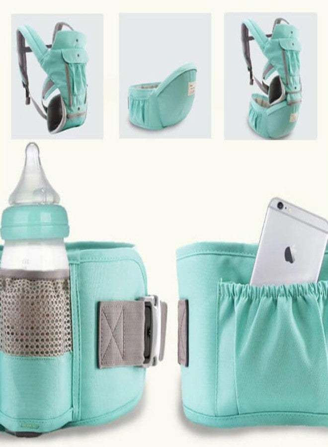 أو بيبي حاملة أطفال من أوبابي، مقعد للورك قابل للتعديل/مريح/خفيف الوزن/ناعم/يدعم أسفل الظهر، مصنوعة من القطن الأنيق مع 5 وضعيات للحمل، مناسبة للسفر والاستخدام اليومي، من حديثي الولادة إلى الأطفال الصغار (من 0 إلى 36 شهرًا). - Image 5