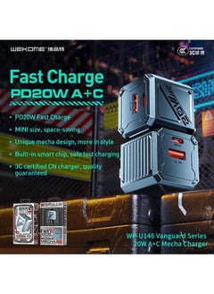 WEKOME A charger with PD20W Fast Charge, built-in smart chip and safe fast charging.  - Image 3