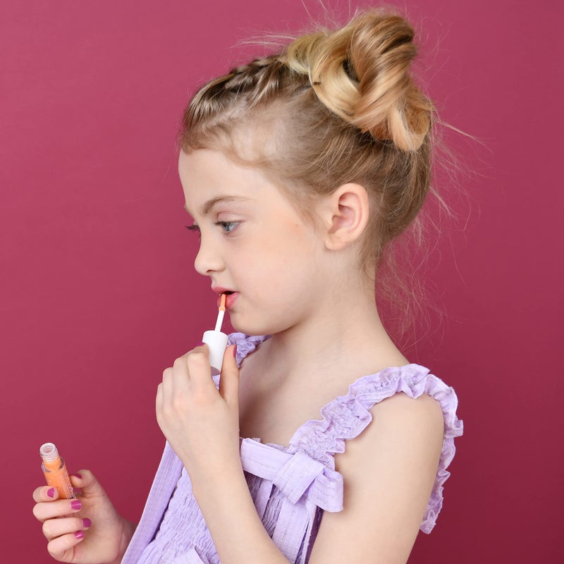 MISS NELLA Magic Spell Lip Gloss, Peach hydrating children Lip Gloss, watermelon scent, gentle on the skin. gives a sheer kiss of colour, with extra shine. - Image 3