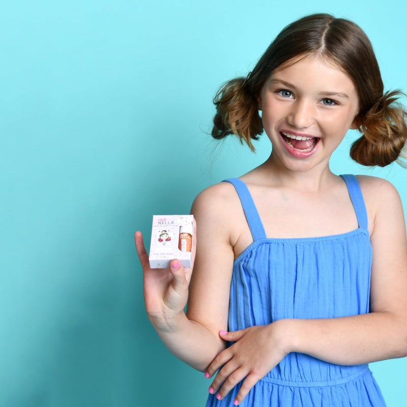 MISS NELLA Magic Spell Lip Gloss, Peach hydrating children Lip Gloss, watermelon scent, gentle on the skin. gives a sheer kiss of colour, with extra shine. - Image 4