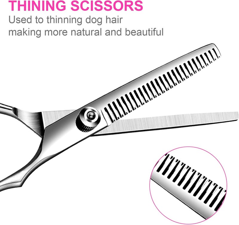 5-in-1 Dog Grooming Scissors Set with Safety Round Tips - Image 4