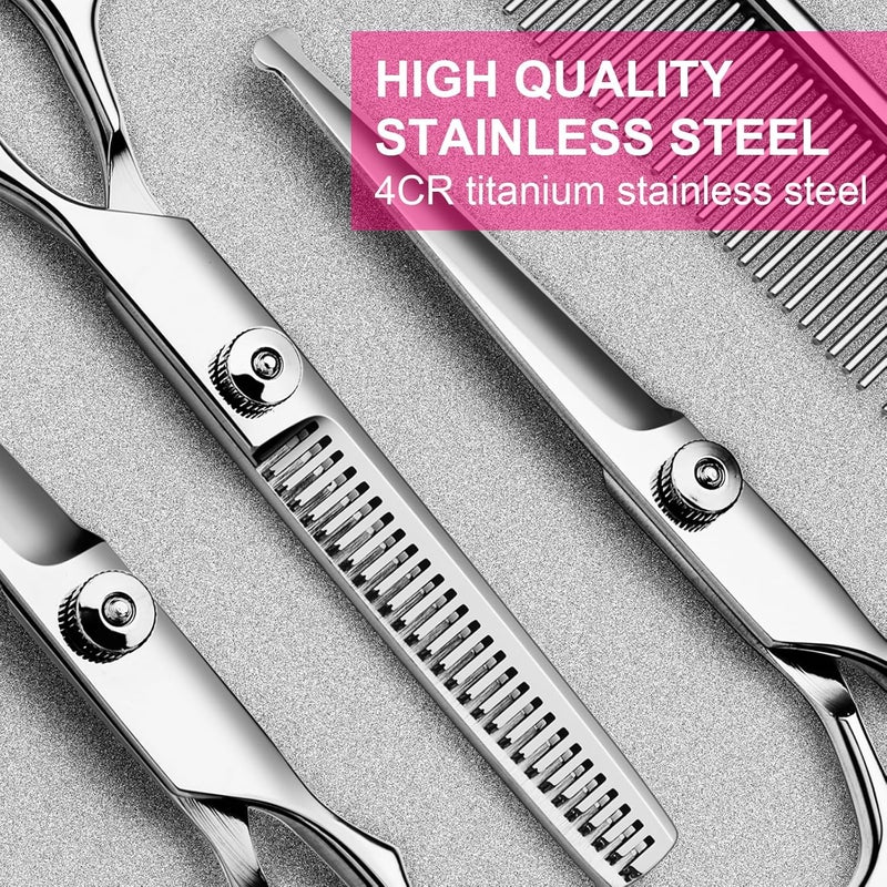 5-in-1 Dog Grooming Scissors Set with Safety Round Tips - Image 2