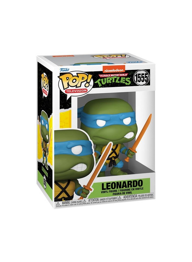 Funko POP! TV: Teenage Mutant Ninja Turtles (TMNT) - Leonardo - 1/6 Odds for Rare Chase Variant - Collectable Vinyl Figure - Gift Idea - Official Merchandise - Image 1