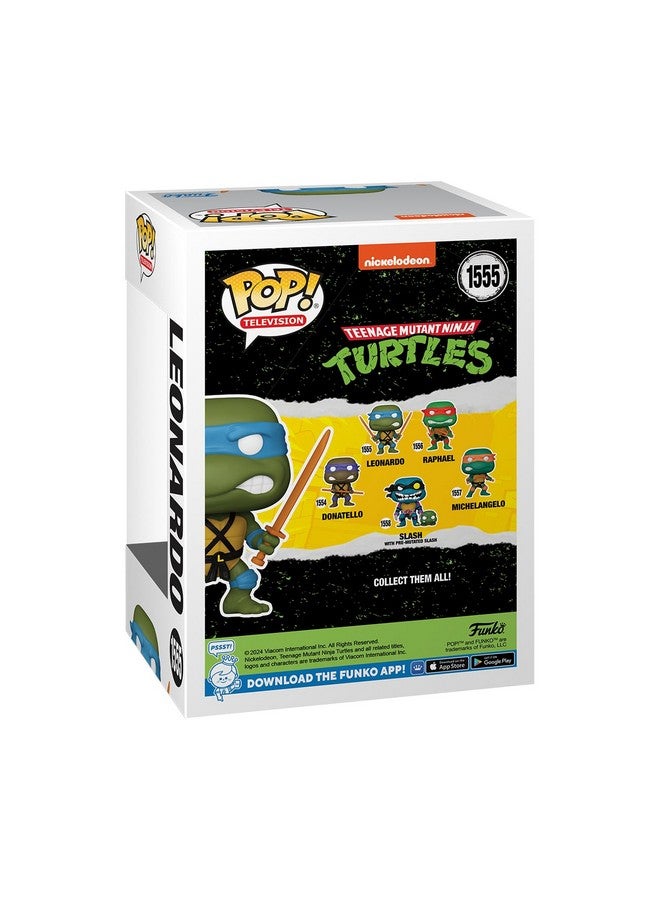 Funko POP! TV: Teenage Mutant Ninja Turtles (TMNT) - Leonardo - 1/6 Odds for Rare Chase Variant - Collectable Vinyl Figure - Gift Idea - Official Merchandise - Image 3